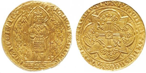 1 Франк Франкське королівство (843-1791) Золото Карл V Мудрий (1338 - 1380)