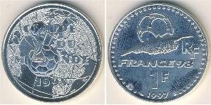 1 Франк French Fifth Republic (1958 - ) Срібло 