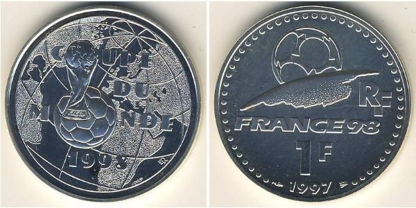1 Франк French Fifth Republic (1958 - ) Срібло 