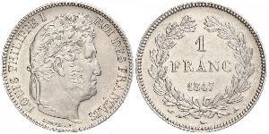 1 Франк July Monarchy (1830-1848) Срібло Луі-Філіп I (1773 -1850)