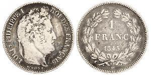 1 Франк July Monarchy (1830-1848) Срібло Луі-Філіп I (1773 -1850)