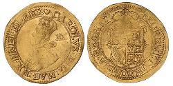 1 Фунт Королевство Англия (927-1649,1660-1707) Золото Карл  I (1600-1649)