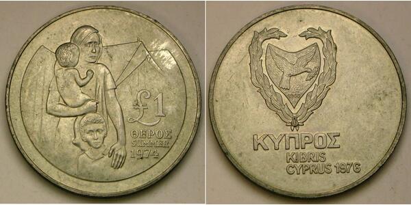 1 Фунт Кіпр (1960 - ) Мідь 