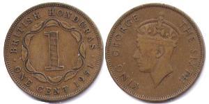 1 Цент Гондурас  Георг VI (1895-1952)