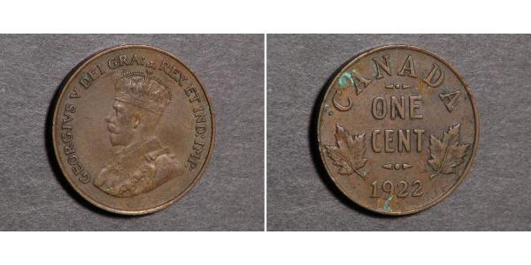 1 Цент Канада  Георг V (1865-1936)