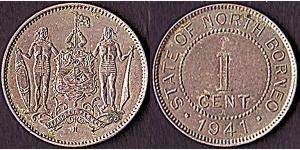 1 Цент Северное Борнео (1882-1963)  