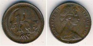 1 Цент Австралія (1939 - ) Бронза Єлизавета II (1926-2022)