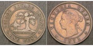 1 Цент Британская империя (1497 - 1949) Бронза Виктория (1819 - 1901)