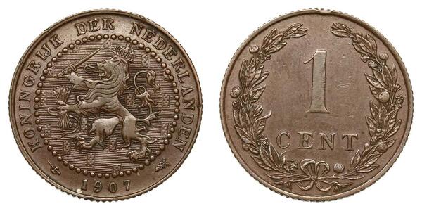 1 Цент Королевство Нидерланды (1815 - ) Бронза 