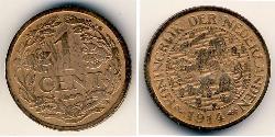 1 Цент Королівство Нідерланди (1815 - ) Бронза 