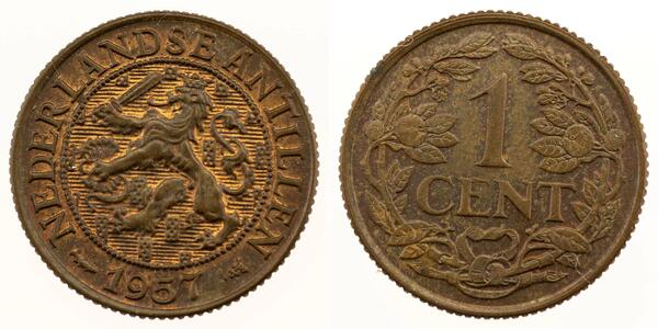 1 Цент Королівство Нідерланди (1815 - ) Бронза 