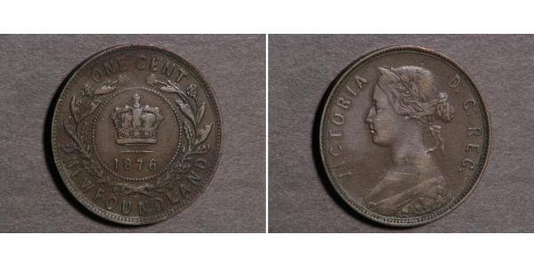 1 Цент Ньюфаундленд и Лабрадор Бронза Виктория (1819 - 1901)