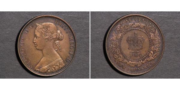 1 Цент Ньюфаундленд і Лабрадор Бронза Вікторія (1819 - 1901)