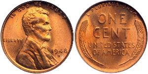 1 Цент США (1776 - ) Бронза Авраам Лінкольн (1809-1865)