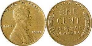 1 Цент США (1776 - ) Бронза Авраам Линкольн (1809-1865)