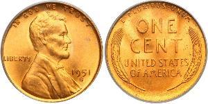 1 Цент США (1776 - ) Бронза Авраам Лінкольн (1809-1865)