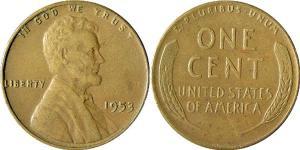 1 Цент США (1776 - ) Бронза Авраам Линкольн (1809-1865)
