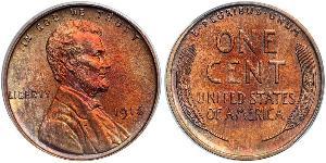 1 Цент США (1776 - ) Бронза Авраам Лінкольн (1809-1865)