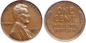 1 Цент США (1776 - ) Бронза Авраам Линкольн (1809-1865)