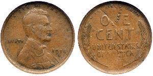 1 Цент США (1776 - ) Бронза Авраам Линкольн (1809-1865)