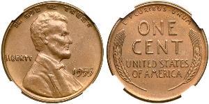 1 Цент США (1776 - ) Бронза Авраам Лінкольн (1809-1865)