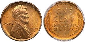 1 Цент США (1776 - ) Бронза Авраам Линкольн (1809-1865)