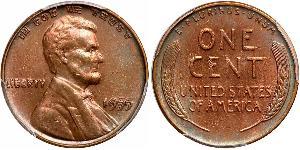 1 Цент США (1776 - ) Бронза Авраам Лінкольн (1809-1865)