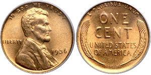 1 Цент США (1776 - ) Бронза Авраам Лінкольн (1809-1865)