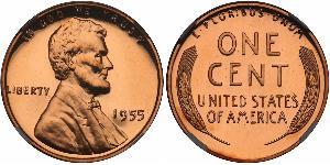 1 Цент США (1776 - ) Бронза Авраам Линкольн (1809-1865)