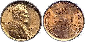 1 Цент США (1776 - ) Бронза Авраам Лінкольн (1809-1865)