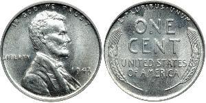 1 Цент США (1776 - ) Бронза Авраам Лінкольн (1809-1865)