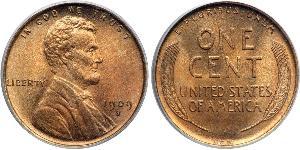 1 Цент США (1776 - ) Бронза Авраам Лінкольн (1809-1865)
