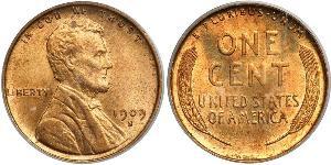 1 Цент США (1776 - ) Бронза Авраам Лінкольн (1809-1865)