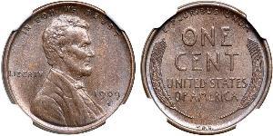 1 Цент США (1776 - ) Бронза Авраам Лінкольн (1809-1865)
