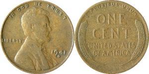 1 Цент США (1776 - ) Бронза Авраам Линкольн (1809-1865)