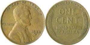 1 Цент США (1776 - ) Бронза Авраам Линкольн (1809-1865)