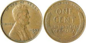 1 Цент США (1776 - ) Бронза Авраам Линкольн (1809-1865)