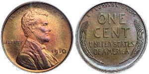 1 Цент США (1776 - ) Бронза Авраам Лінкольн (1809-1865)