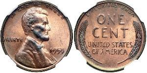 1 Цент США (1776 - ) Бронза Авраам Лінкольн (1809-1865)