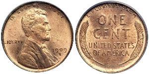 1 Цент США (1776 - ) Бронза Авраам Лінкольн (1809-1865)