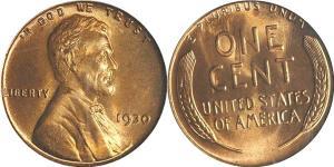 1 Цент США (1776 - ) Бронза Авраам Линкольн (1809-1865)
