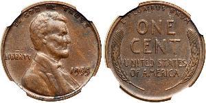 1 Цент США (1776 - ) Бронза Авраам Лінкольн (1809-1865)