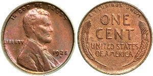 1 Цент США (1776 - ) Бронза Авраам Линкольн (1809-1865)