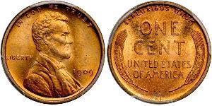 1 Цент США (1776 - ) Бронза Авраам Лінкольн (1809-1865)