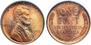 1 Цент США (1776 - ) Бронза Авраам Лінкольн (1809-1865)