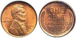 1 Цент США (1776 - ) Бронза Авраам Лінкольн (1809-1865)