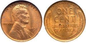 1 Цент США (1776 - ) Бронза Авраам Лінкольн (1809-1865)