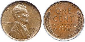 1 Цент США (1776 - ) Бронза Авраам Лінкольн (1809-1865)