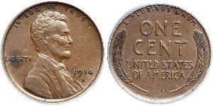 1 Цент США (1776 - ) Бронза Авраам Лінкольн (1809-1865)