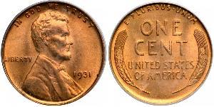1 Цент США (1776 - ) Бронза Авраам Лінкольн (1809-1865)
